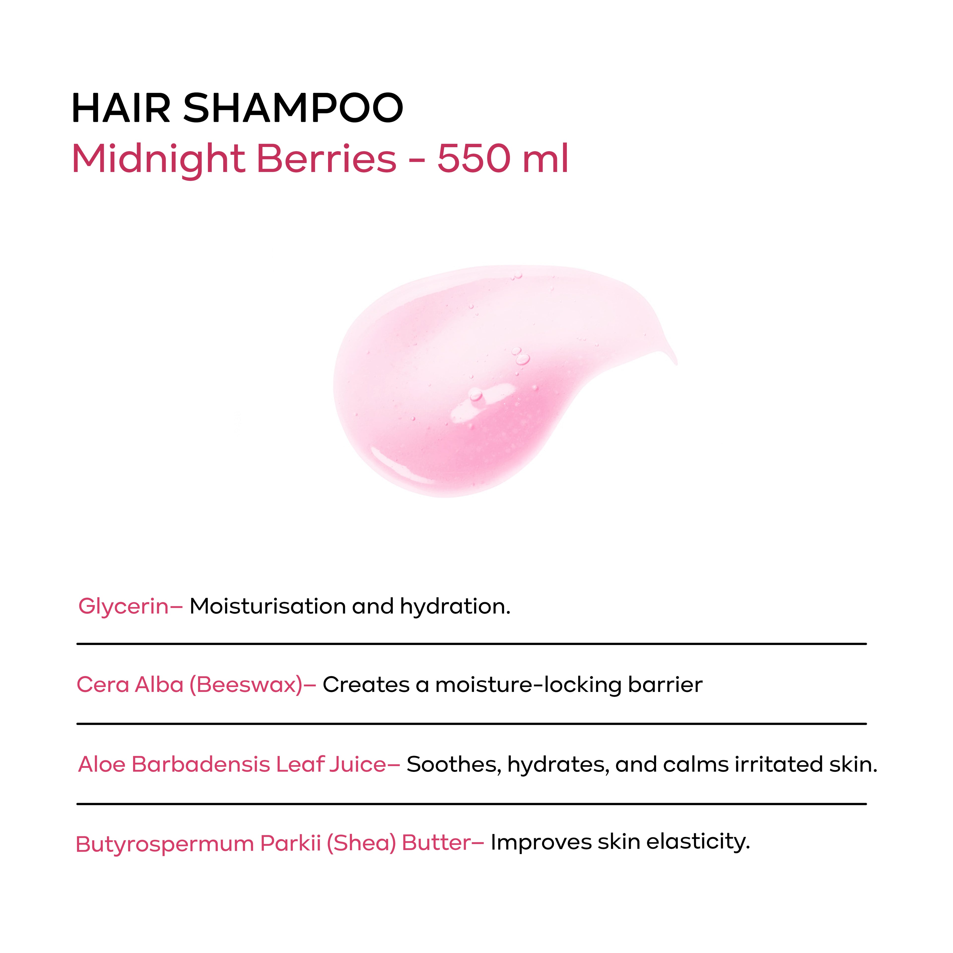 SHAMPOO - Midnight Berries - 550 ml
