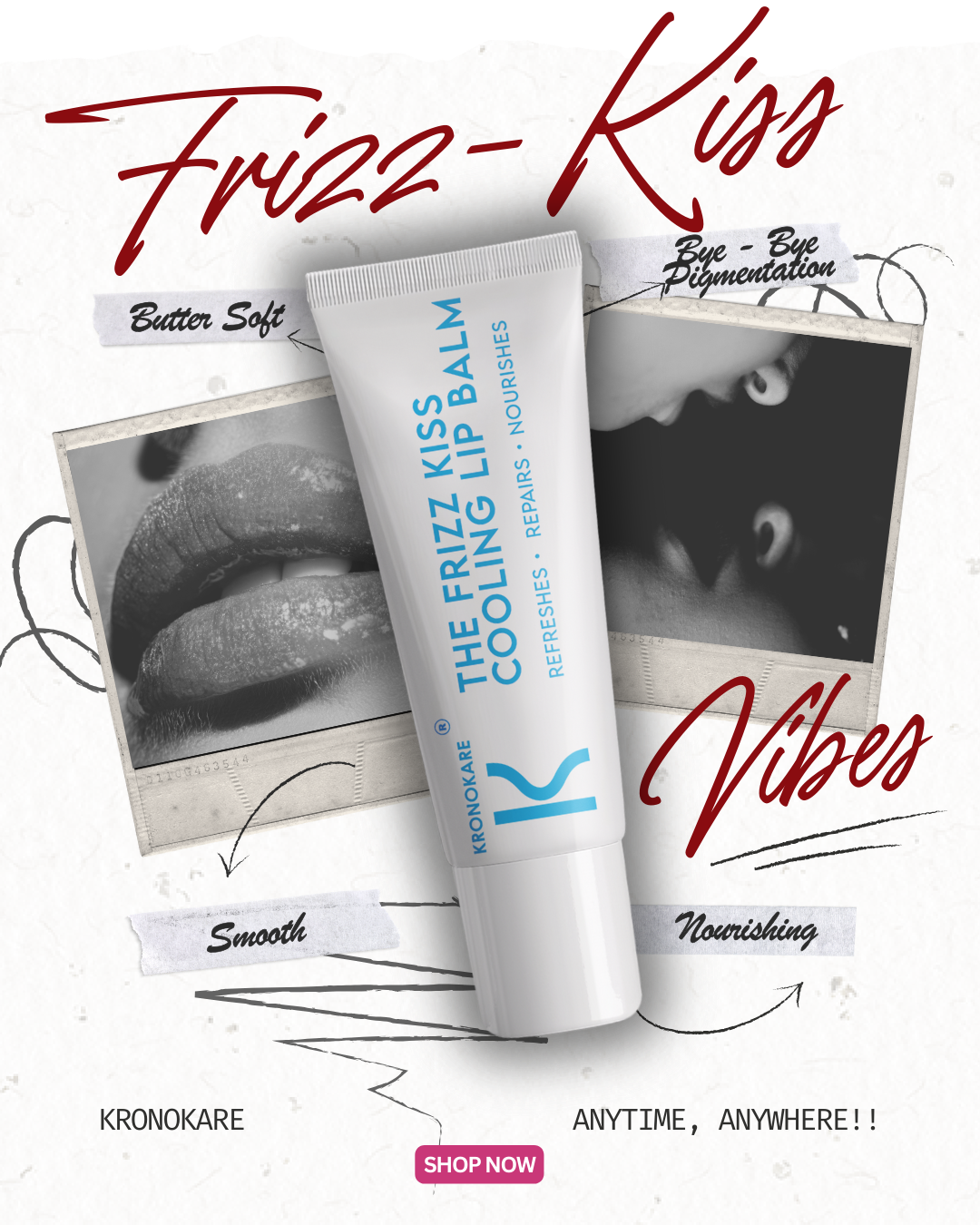 Frizz Kiss Lip Balm: Softness, On Your Terms