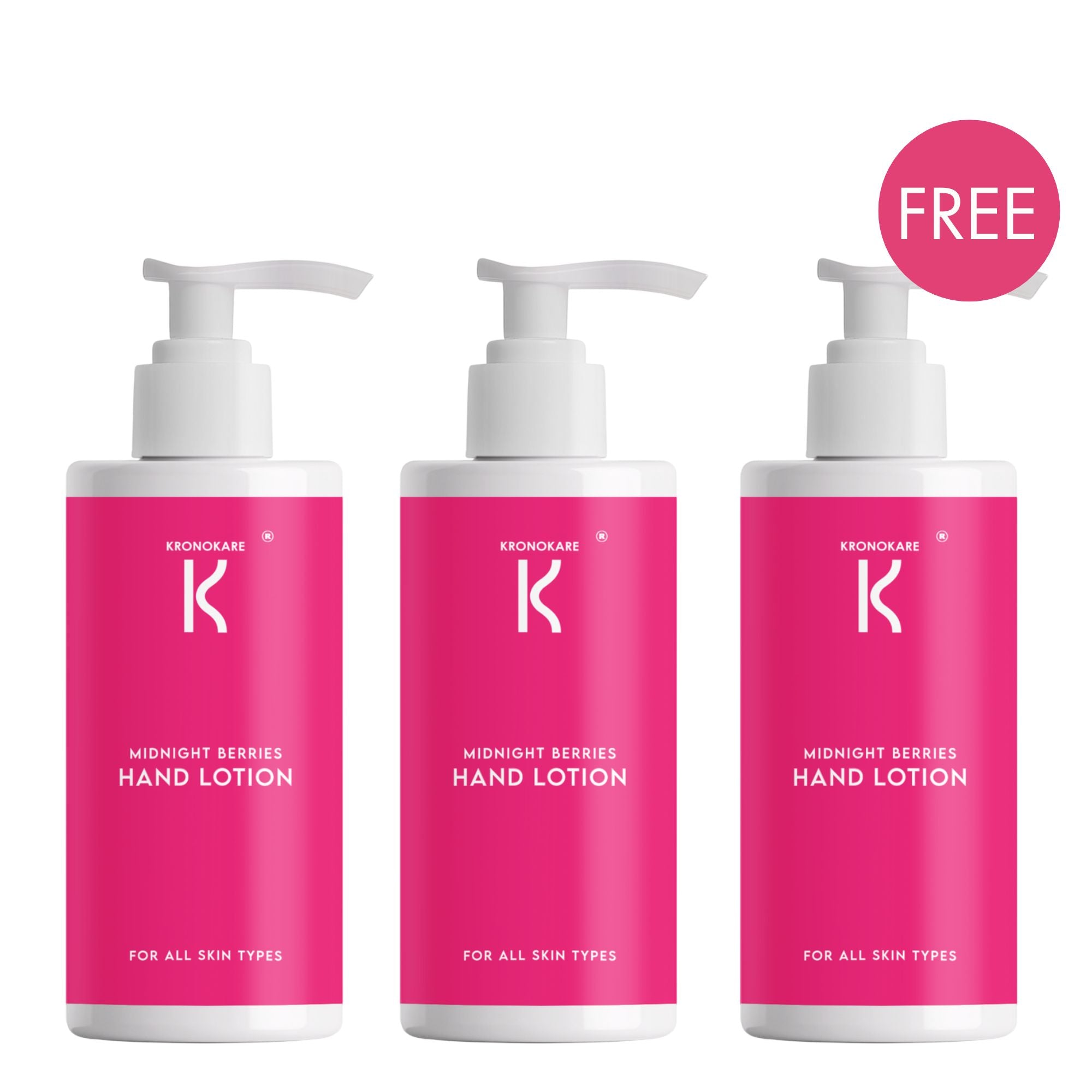 COMBO - Hand Lotion - Midnight Berries - 550 ml - 3 Units – Buy 2 Get 1 Free