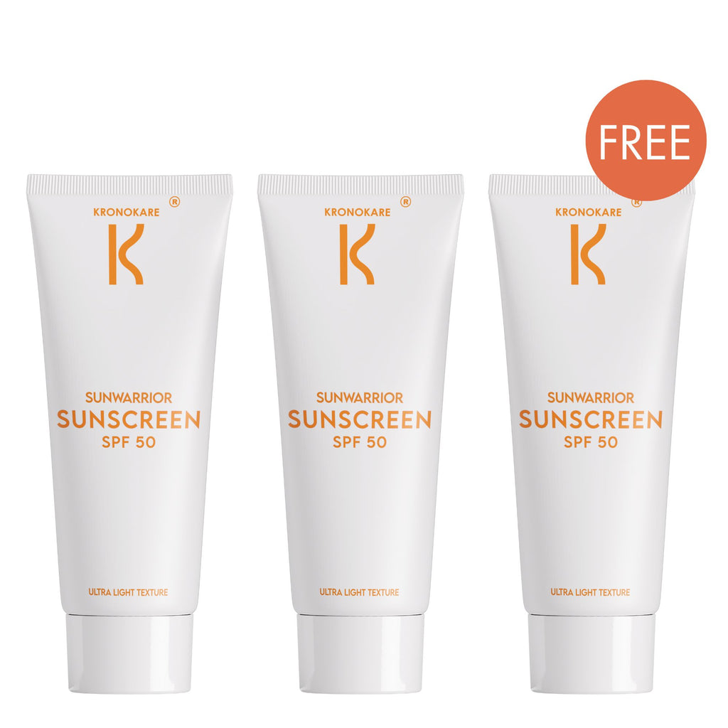SUNSCREEN SPF 50 Sun Warrior - 30g (Pack of 3) – Buy 2 Get 1 Free Offer