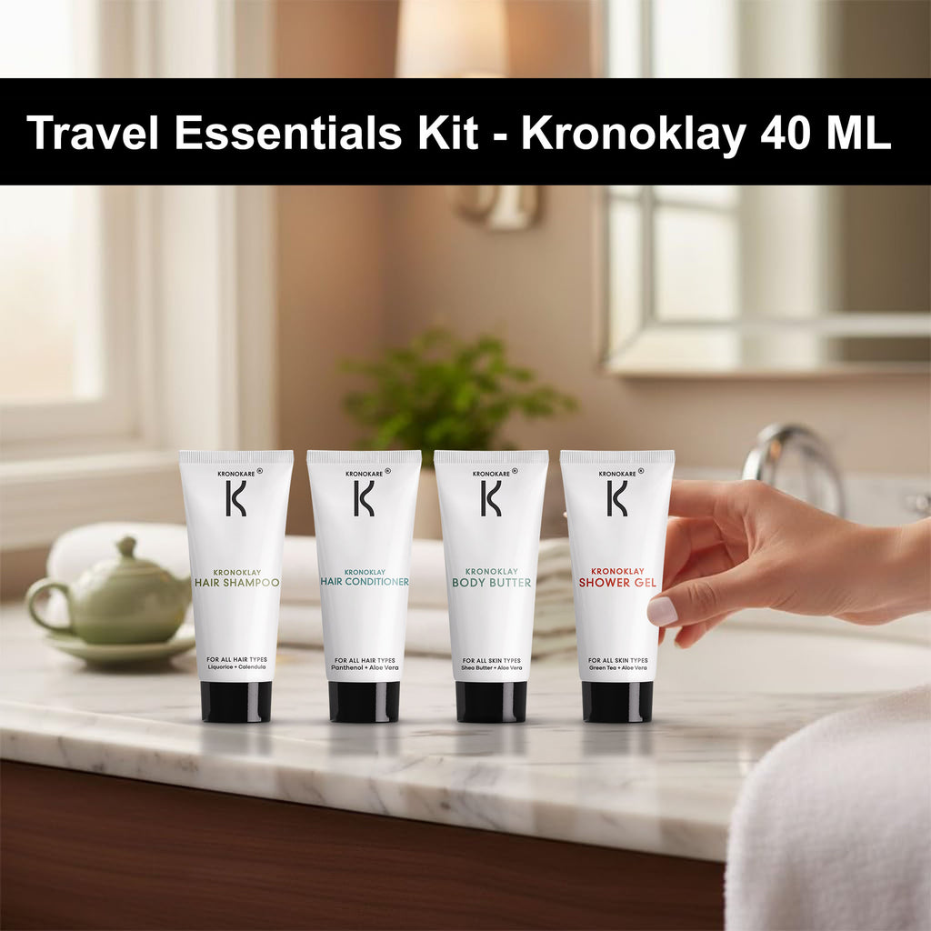 Kronoklay Travel Kit (Pack of 4) – Hair & Body Essentials Combo