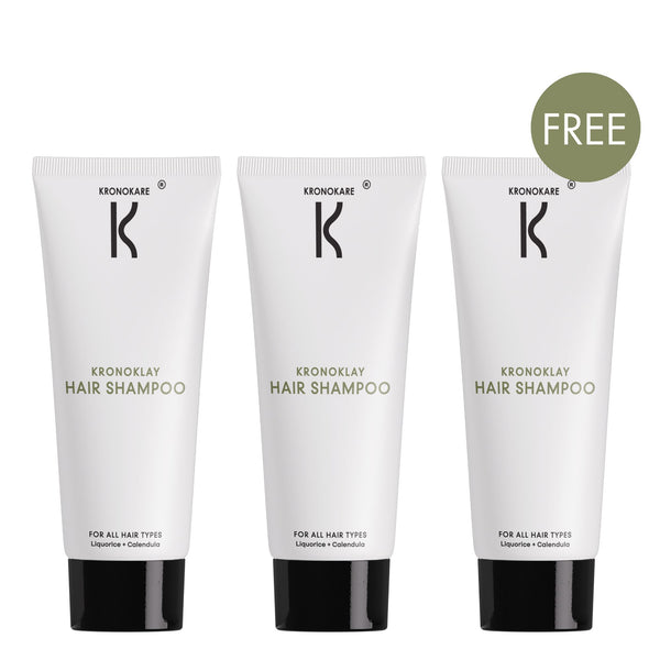 HAIR SHAMPOO Kronoklay - 40 ml (Pack of 3) – Buy 2 Get 1 Free Offer