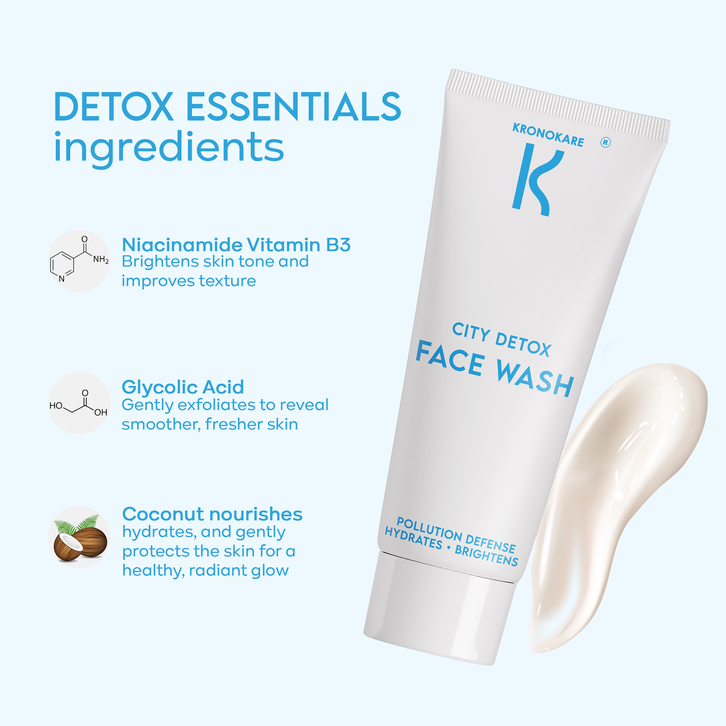 FACE WASH City Detox - 30g (Pack of 3) – Buy 2 Get 1 Free Offer