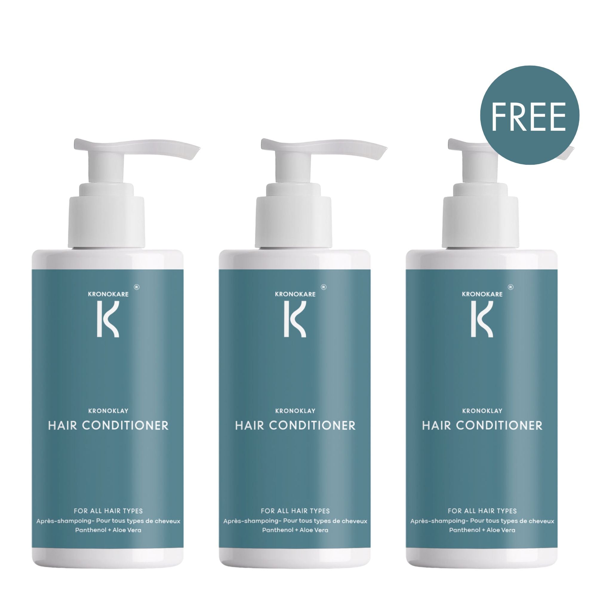 COMBO - HAIR CONDITIONER - KronoKlay - 550 ml - 3 Units – Buy 2 Get 1 Free