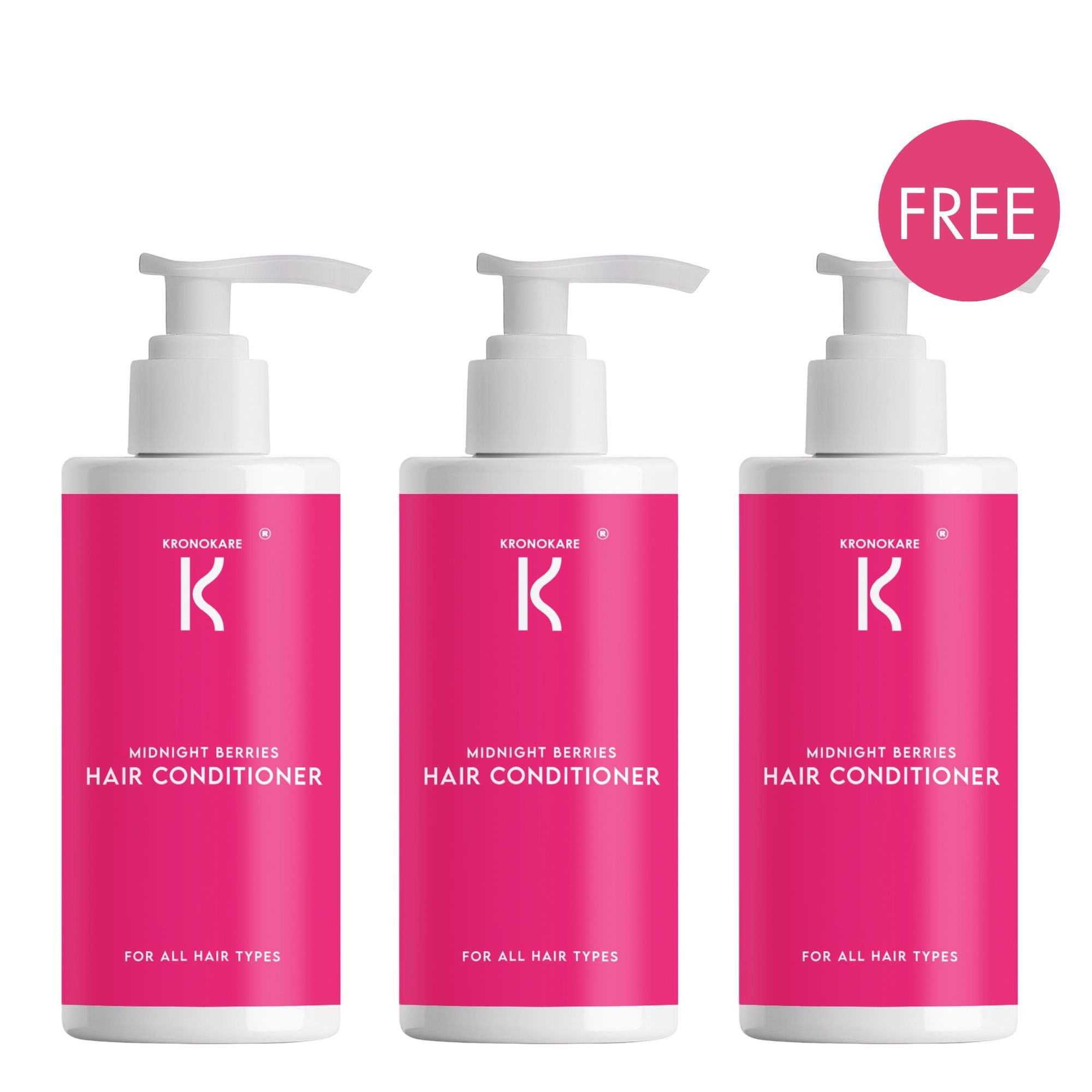 COMBO - HAIR CONDITIONER - Midnight Berries - 550 ml - 3 Units – Buy 2 Get 1 Free