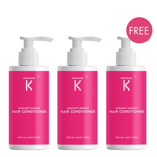 HAIR CONDITIONER Midnight Berries - 550 ml (Pack of 3) – Buy 2 Get 1 Free Offer