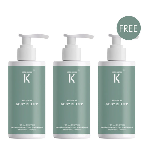 BODY BUTTER Kronoklay - 550 ml (Pack of 3) – Buy 2 Get 1 Free Offer