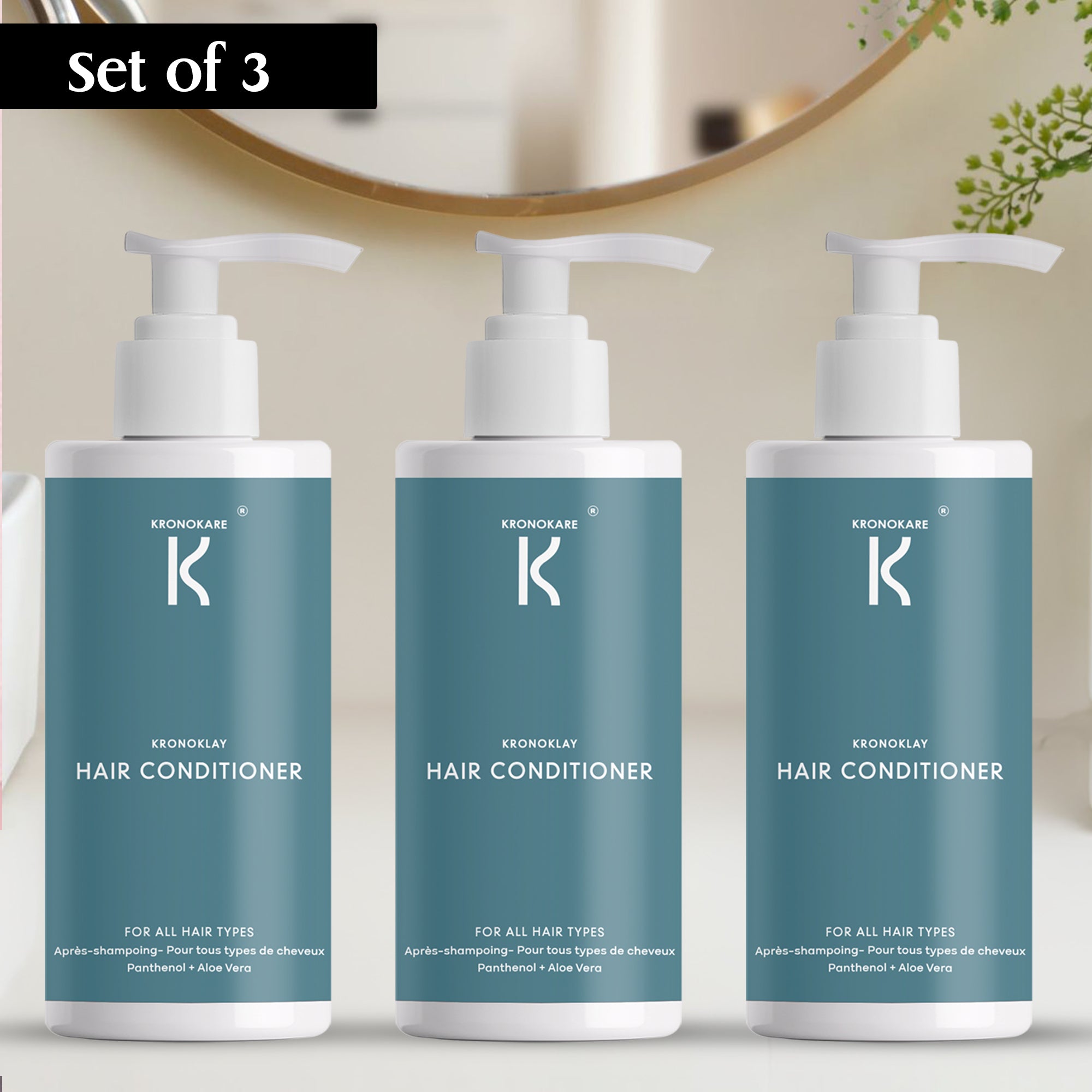 COMBO - HAIR CONDITIONER - KronoKlay - 550 ml - 3 Units – Buy 2 Get 1 Free