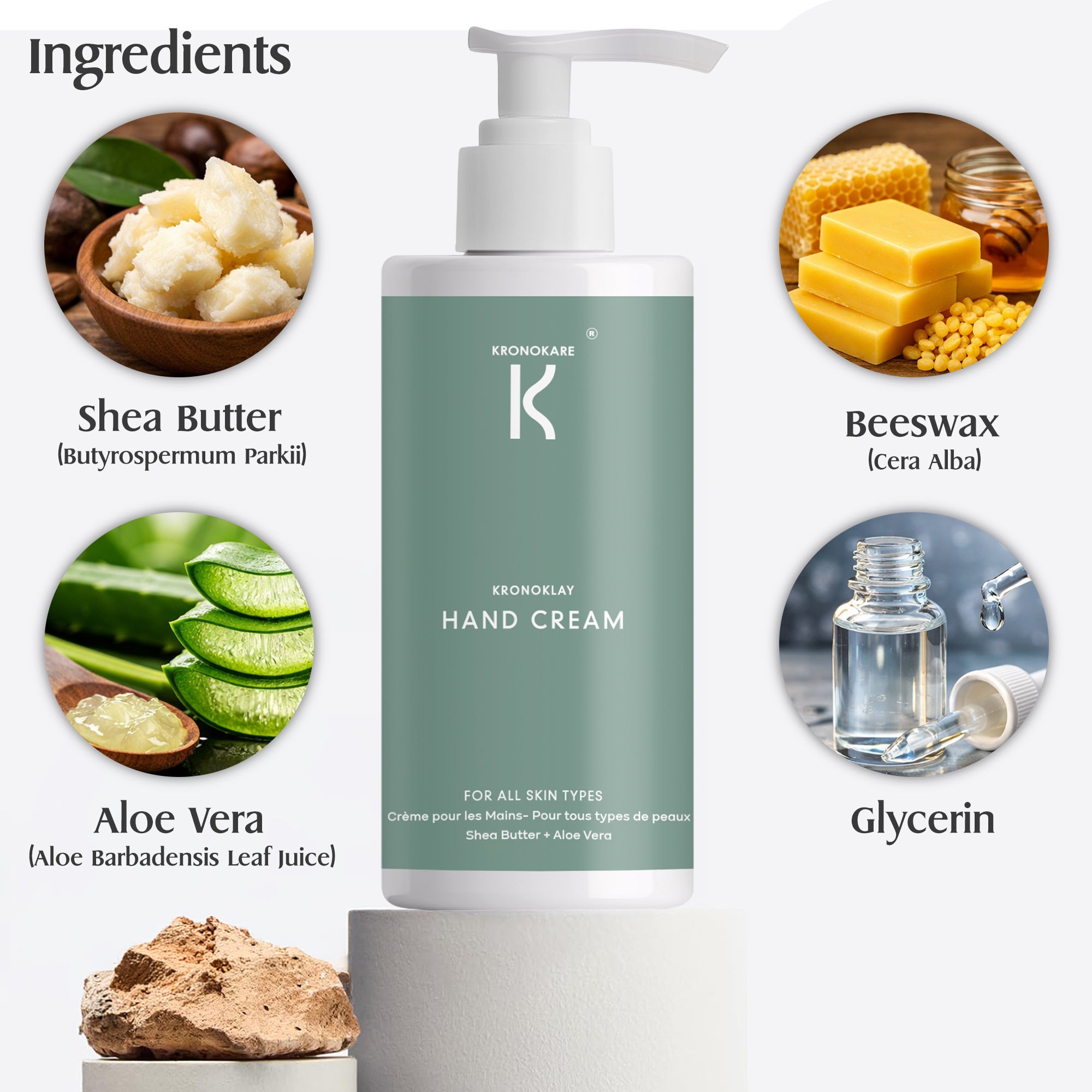 COMBO - KronoKlay Hand Cream- 550 ml - 3 Units – Buy 2 Get 1 Free