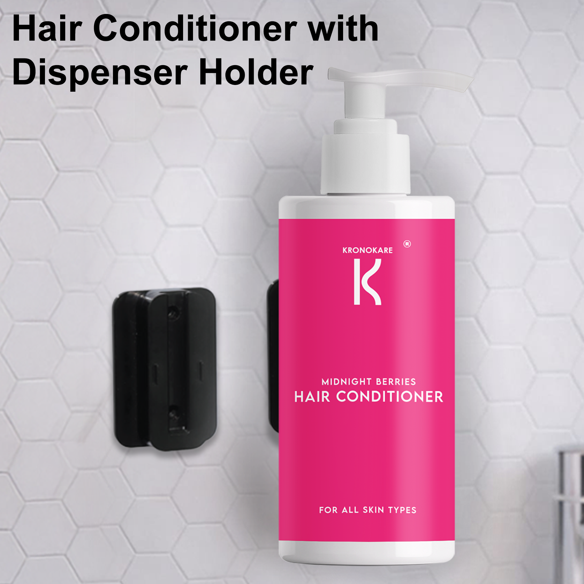 Hair Conditioner - Midnight Berries - 550 ml with Wall Dispenser Holder