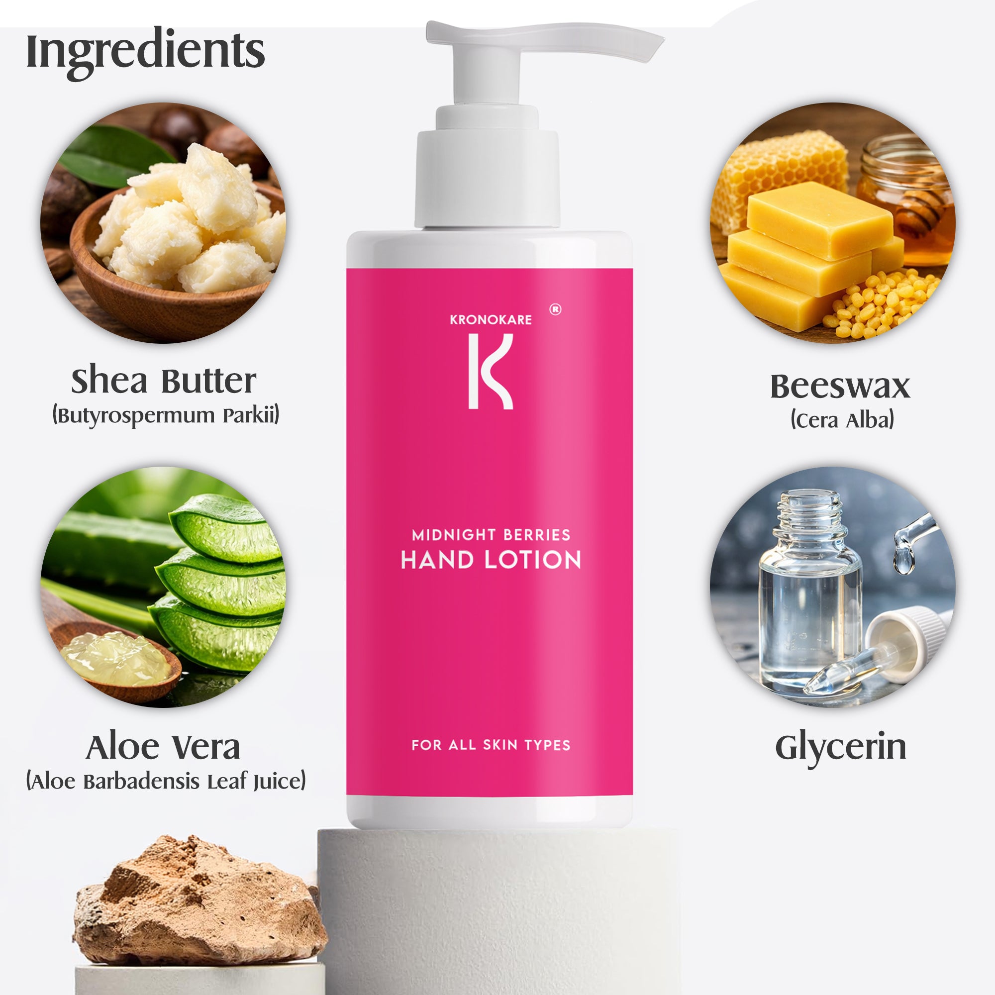 KRONOKARE Hand Lotion Midnight Berries – 550 ml