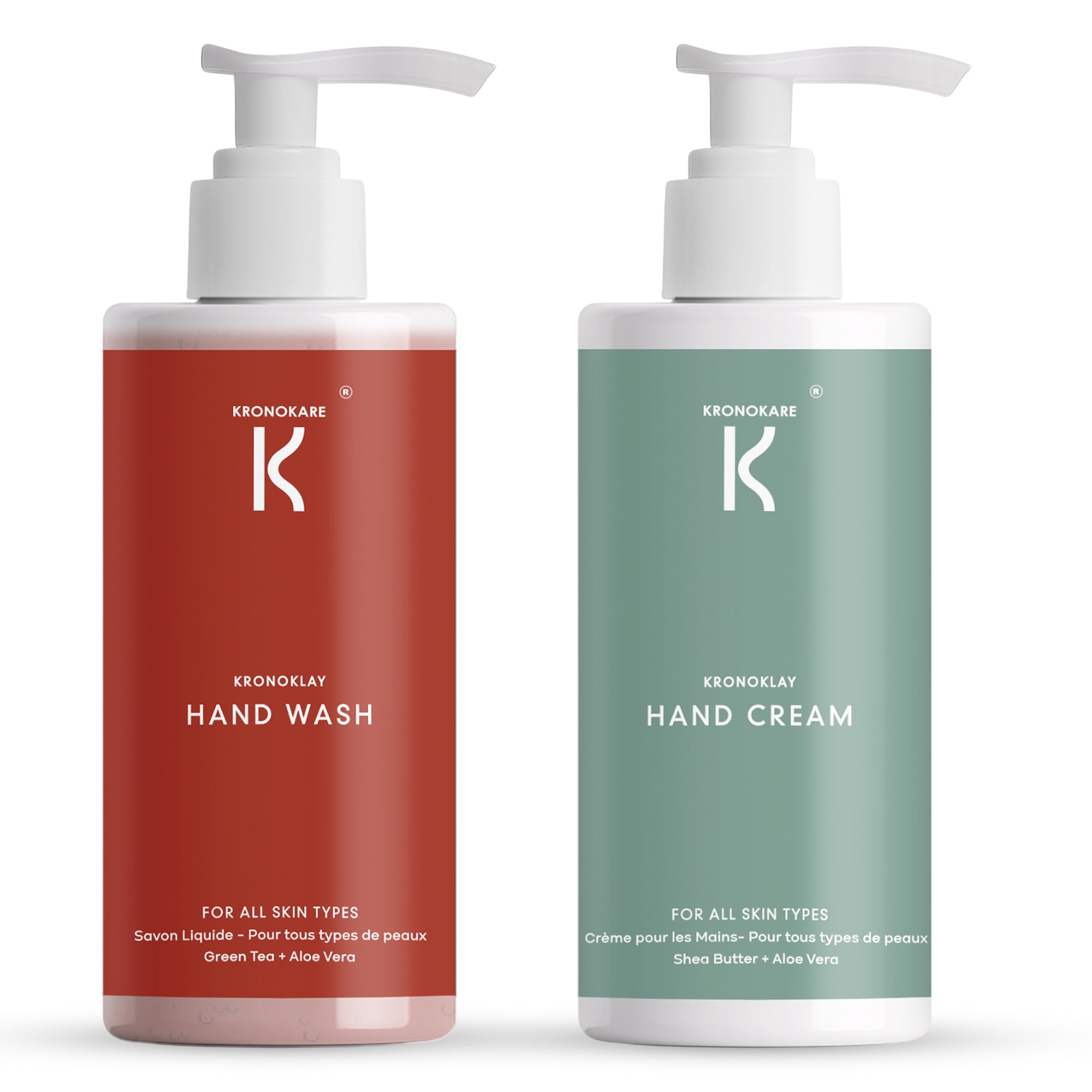 Kronoklay Hand Wash + Hand Cream Combo 550+550 ml