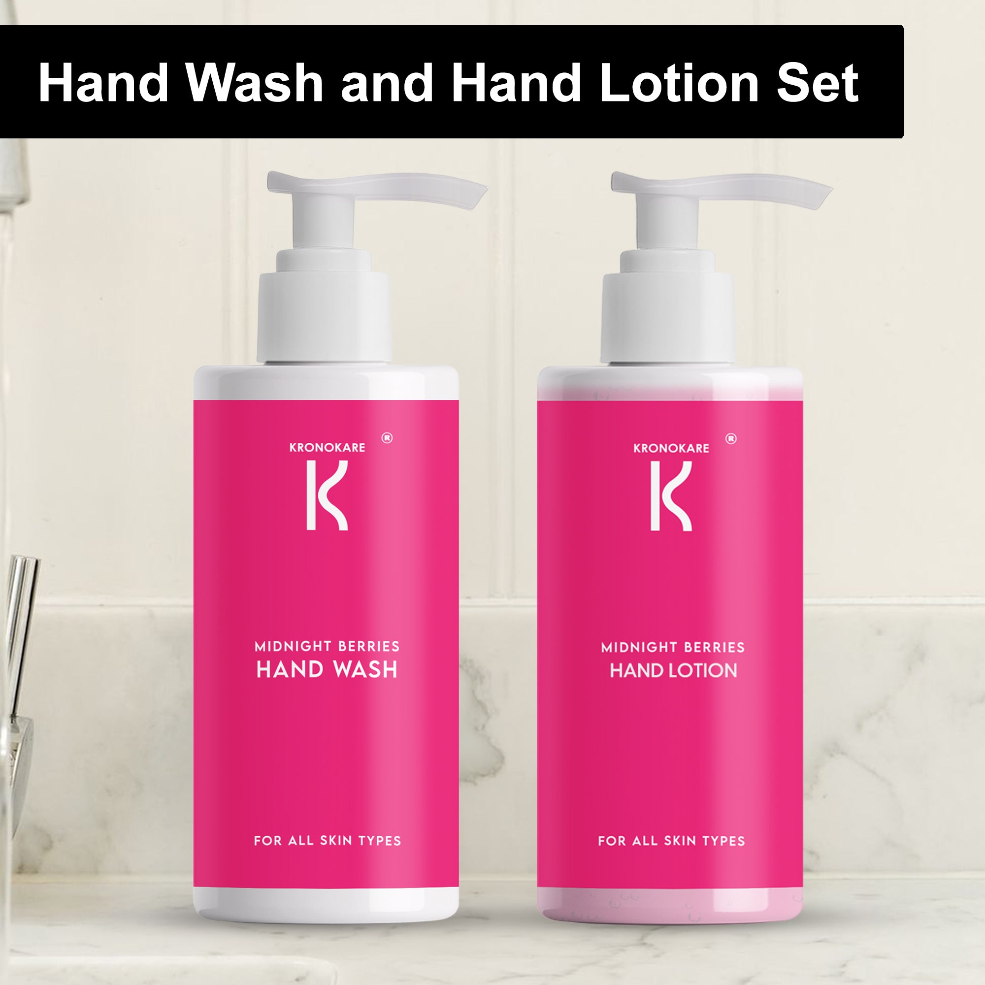 Midnight Berries Hand Wash + Hand Lotion Combo 550+550 ml