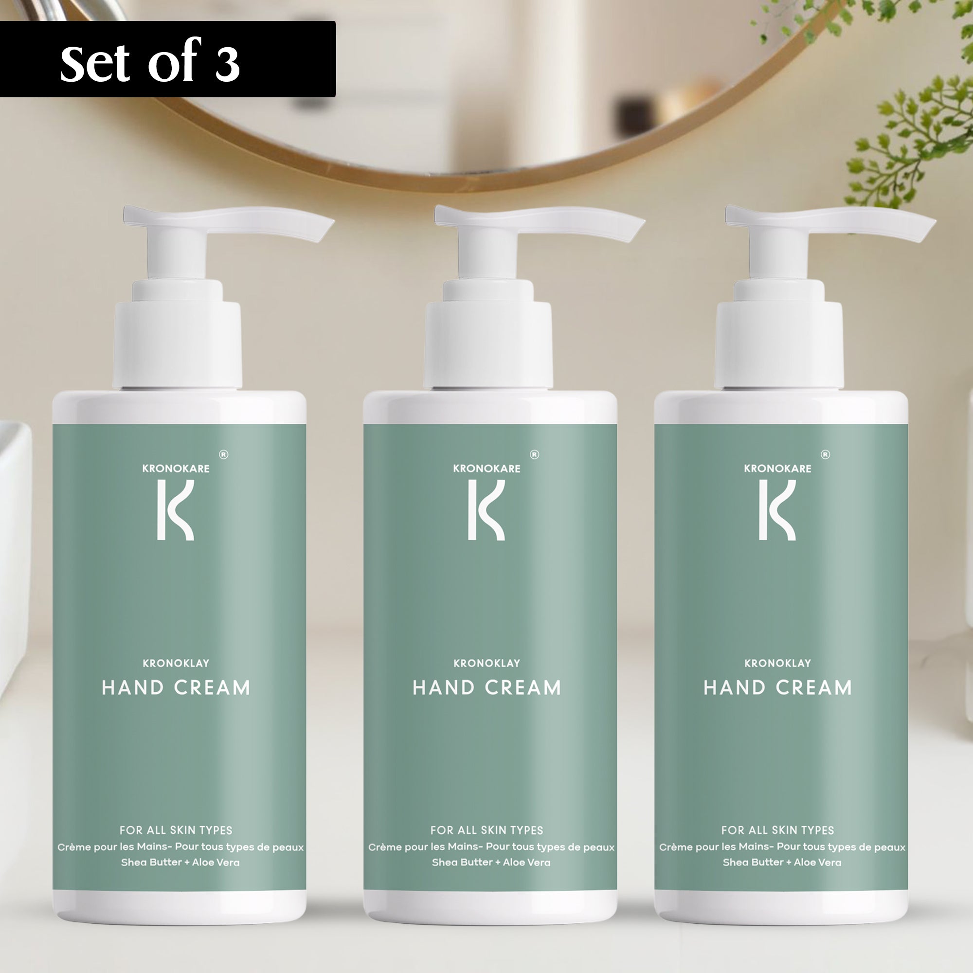 COMBO - KronoKlay Hand Cream- 550 ml - 3 Units – Buy 2 Get 1 Free