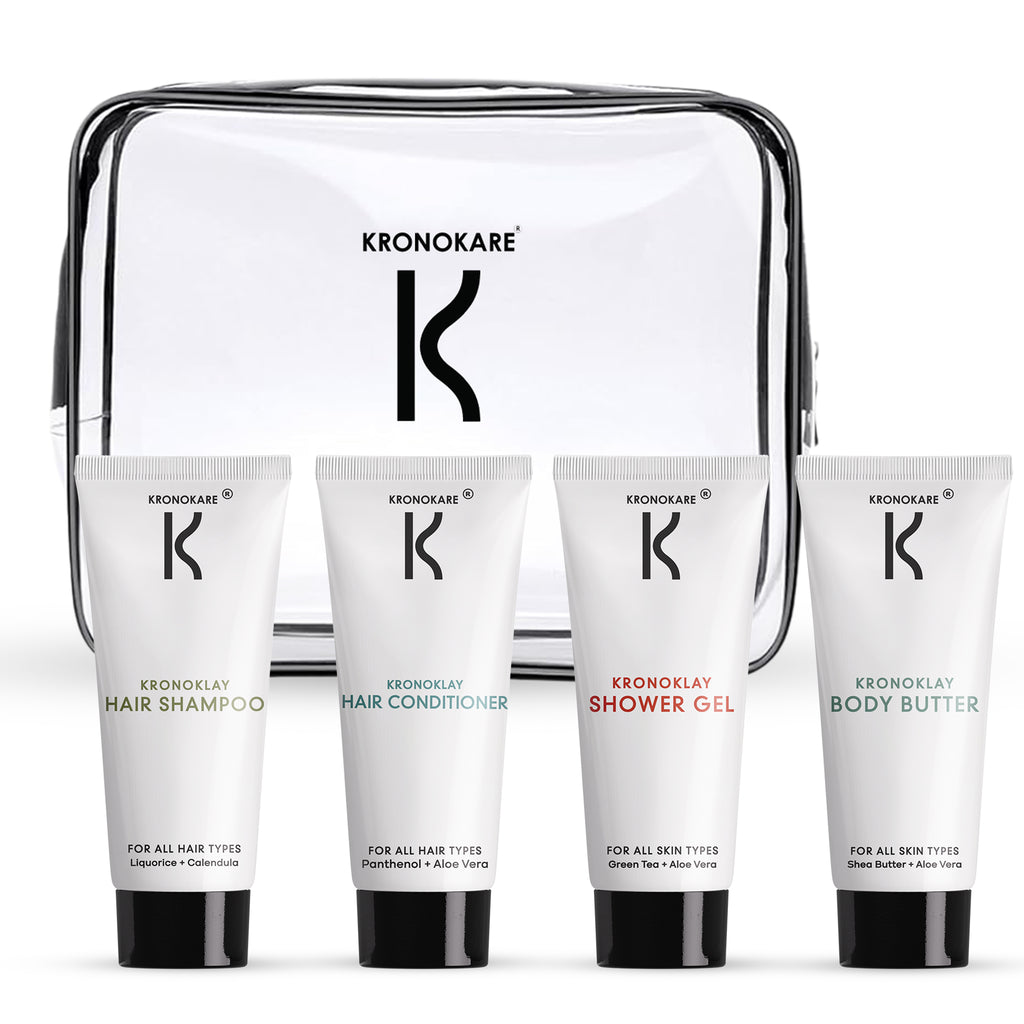 Kronoklay Travel Kit (Pack of 4) – Hair & Body Essentials Combo