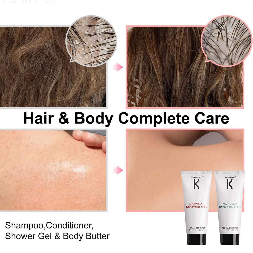 Kronoklay Travel Kit (Pack of 4) – Hair & Body Essentials Combo