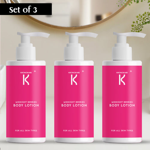 BODY LOTION Midnight Berries - 550 ml (Pack of 3) – Buy 2 Get 1 Free Offer