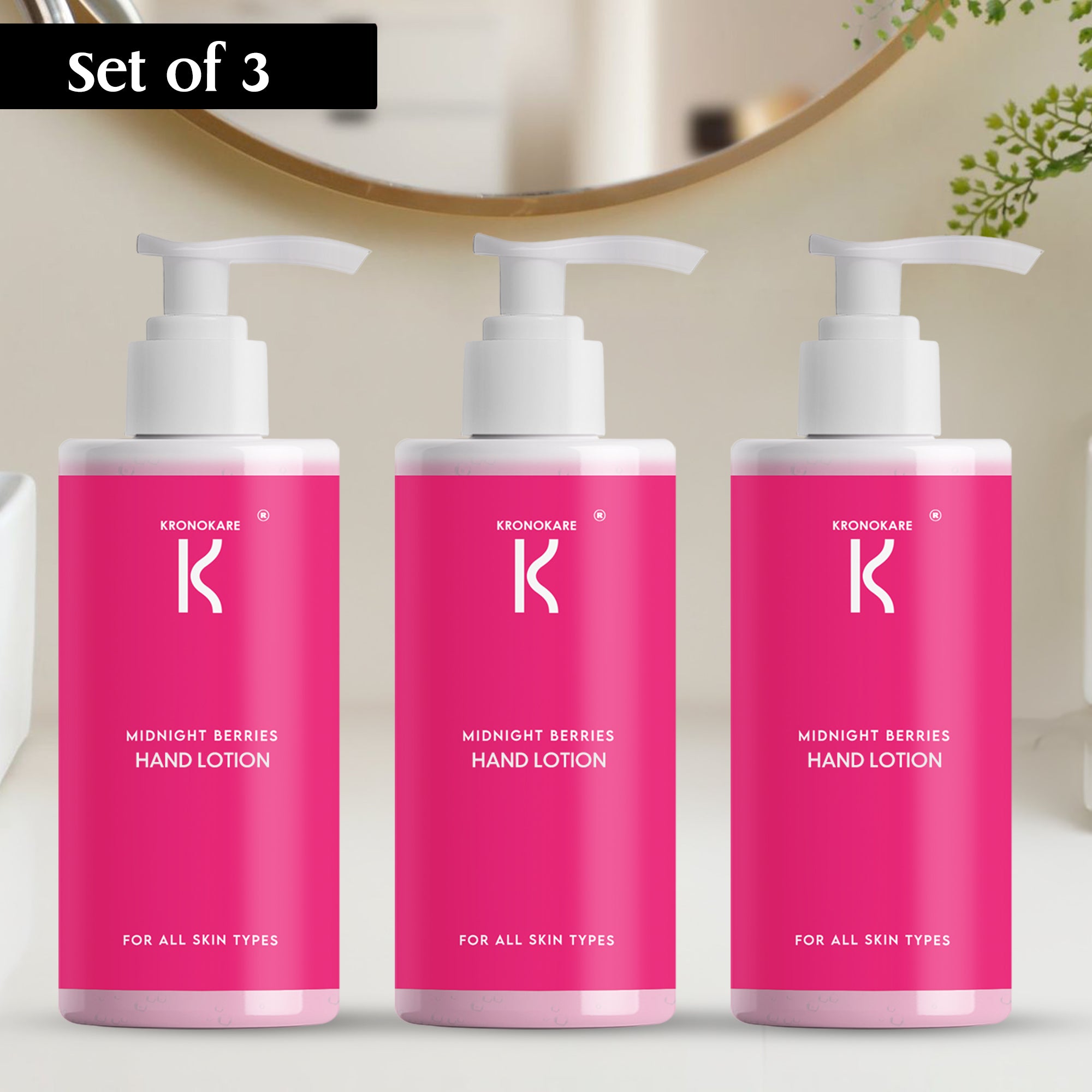 COMBO - Hand Lotion - Midnight Berries - 550 ml - 3 Units – Buy 2 Get 1 Free