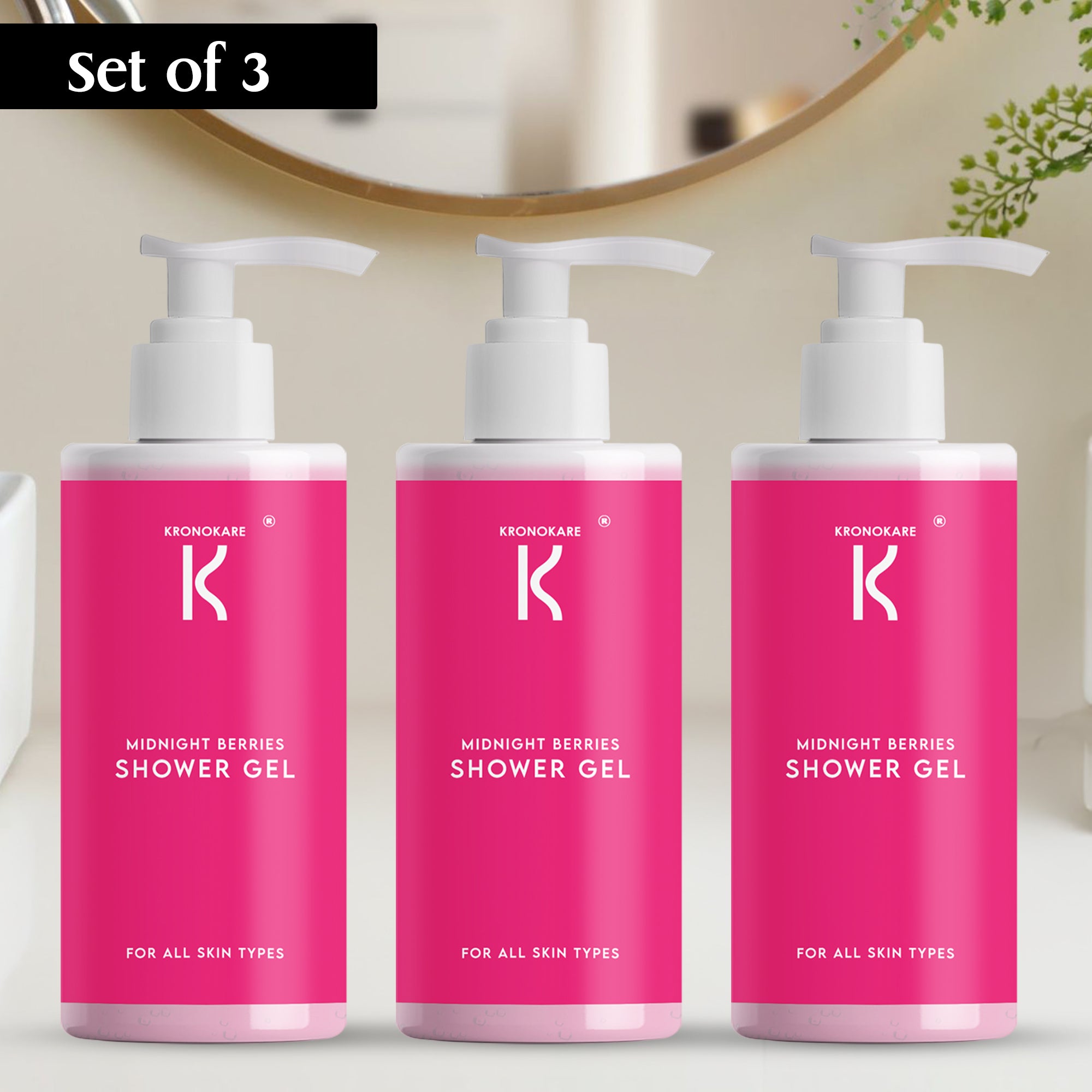 COMBO - SHOWER GEL - Midnight Berries - 550 ml - 3 Units – Buy 2 Get 1 Free