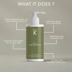 Hair Shampoo - Kronoklay - 550 ml with Wall Dispenser Holder