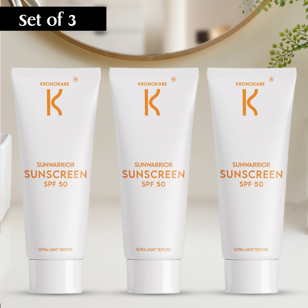 SUNSCREEN SPF 50 Sun Warrior - 30g (Pack of 3) – Buy 2 Get 1 Free Offer