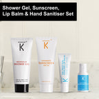 City Essentials Travel Kit - Shower Gel, Sunscreen, Lip Balm, Hand Sanitiser