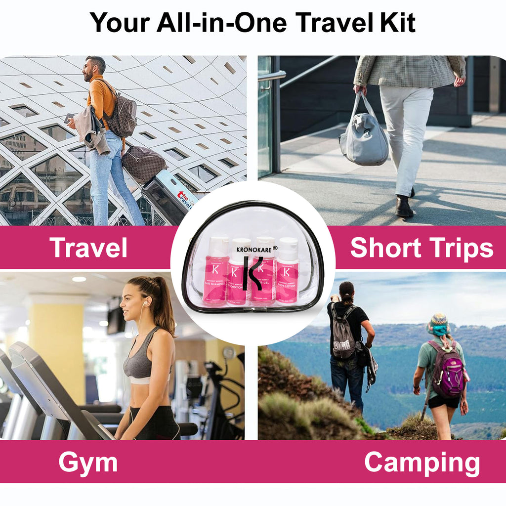 Midnight Berries Travel Kit (Pack of 4) – Hair & Body Care Essentials Combo