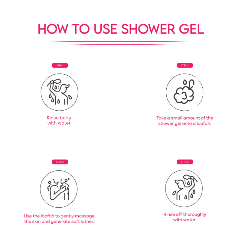 Shower Gel - Midnight Berries - 550 ml with Wall Dispenser Holder