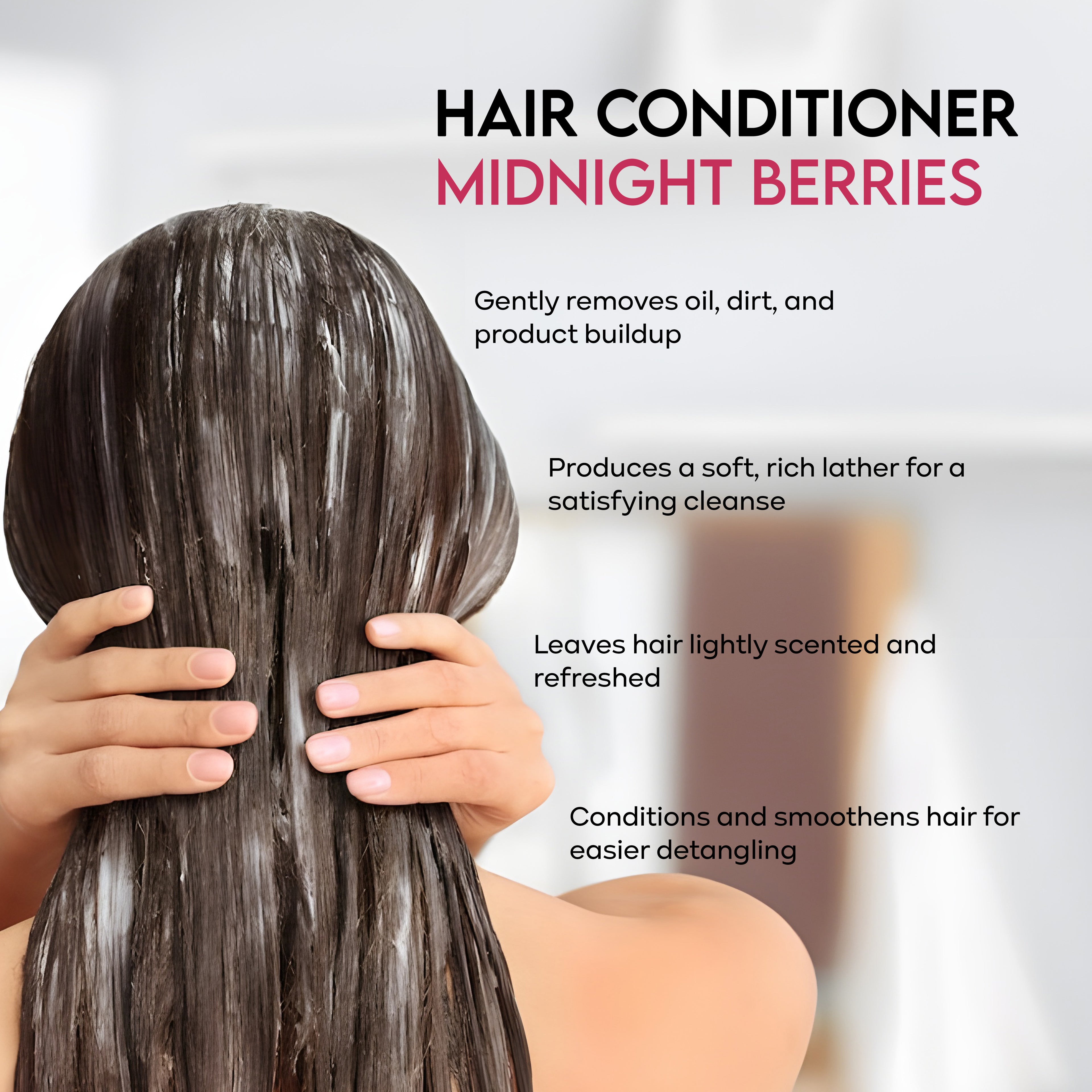 Hair Conditioner - Midnight Berries - 550 ml with Wall Dispenser Holder
