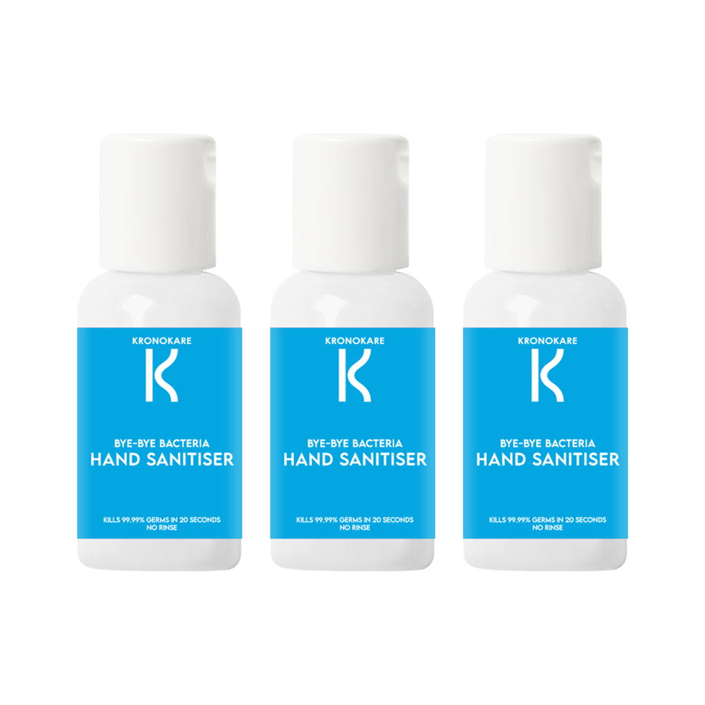 COMBO - Kronokare HAND SANITISER - Bye Bye Bacteria - 30 ml -  3 Units – Buy 2 Get 1 Free