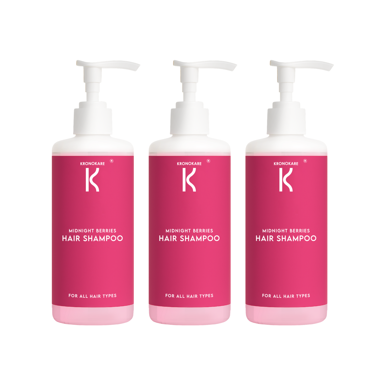 COMBO - Kronokare SHAMPOO - Midnight Berries - 550 ml - 3 Units – Buy 2 Get 1 Free