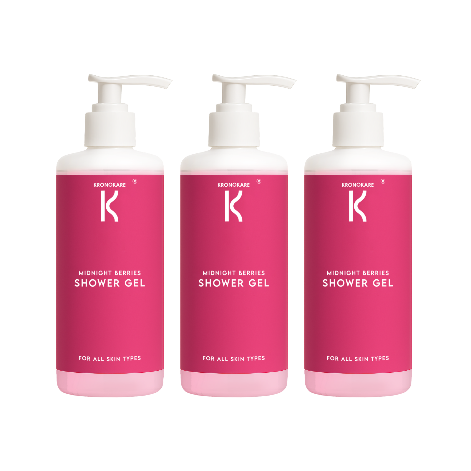 COMBO - Kronokare SHOWER GEL - Midnight Berries - 550 ml - 3 Units – Buy 2 Get 1 Free