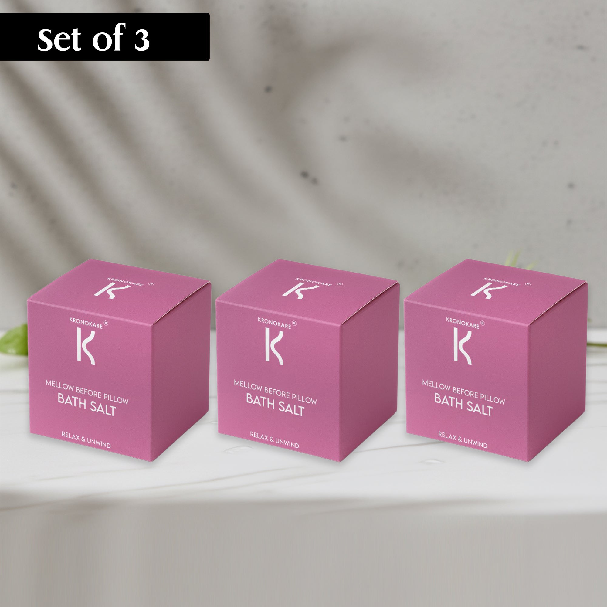 COMBO - BATH SALT - Mellow Before Pillow - 30 g -  3 Units – Buy 2 Get 1 Free