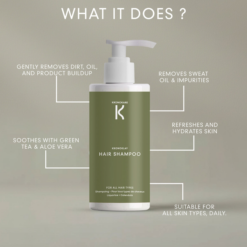 HAIR SHAMPOO Kronoklay - 550 ml (Pack of 3) – Buy 2 Get 1 Free Offer