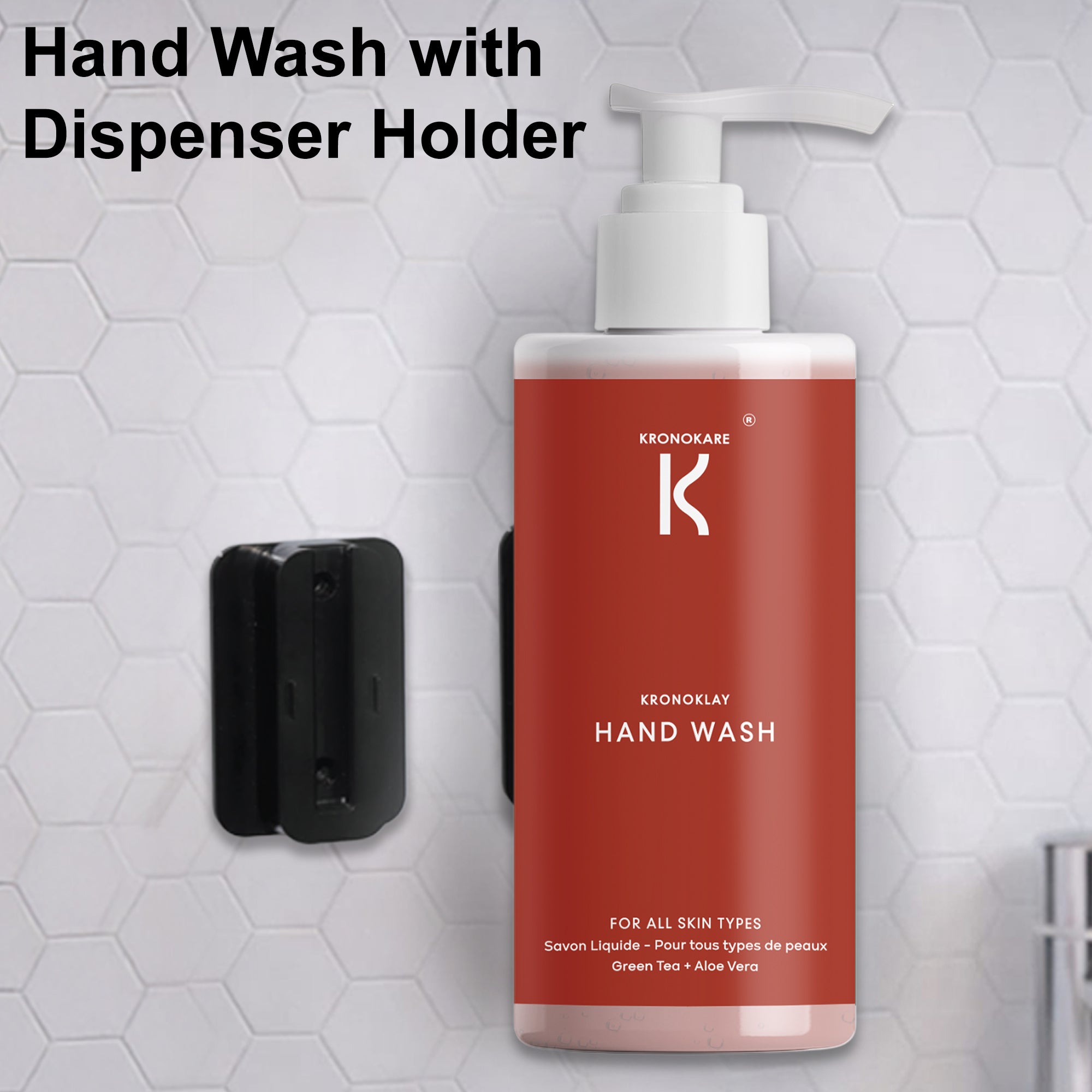 Hand Wash - Kronoklay - 550 ml with Wall Dispenser Holder