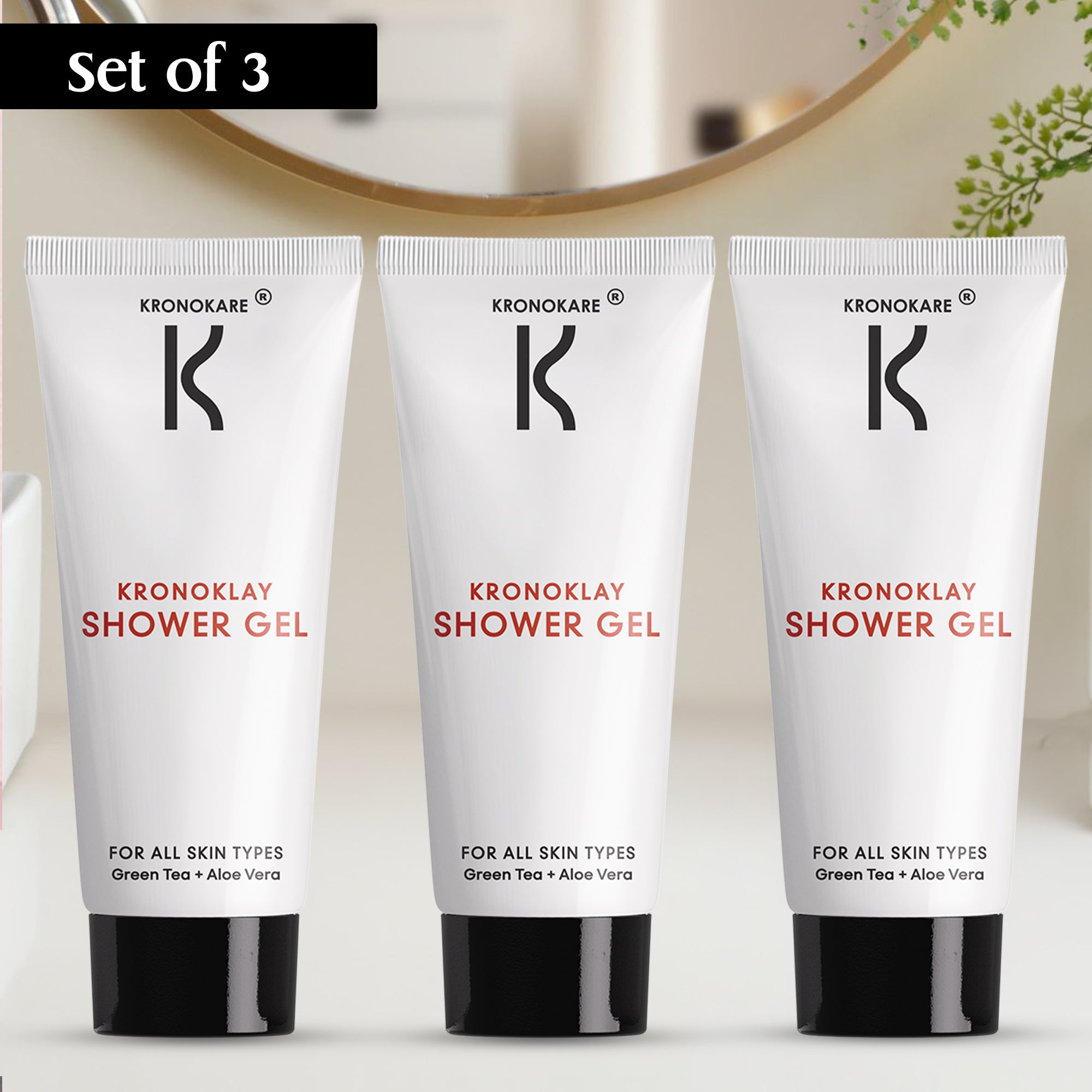 COMBO - SHOWER GEL - 40 ml - KronoKlay 3 Units – Buy 2 Get 1 Free